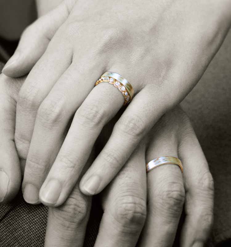 結婚10周年記念に贈る、日本の伝統技術で作る、スイートテンリング
