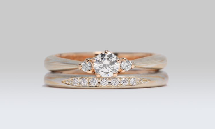 婚約指輪「恋桜」 | 結婚指輪・婚約指輪の杢目金屋