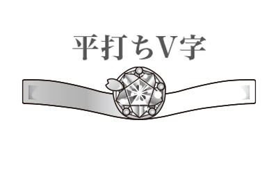 平打ちV字